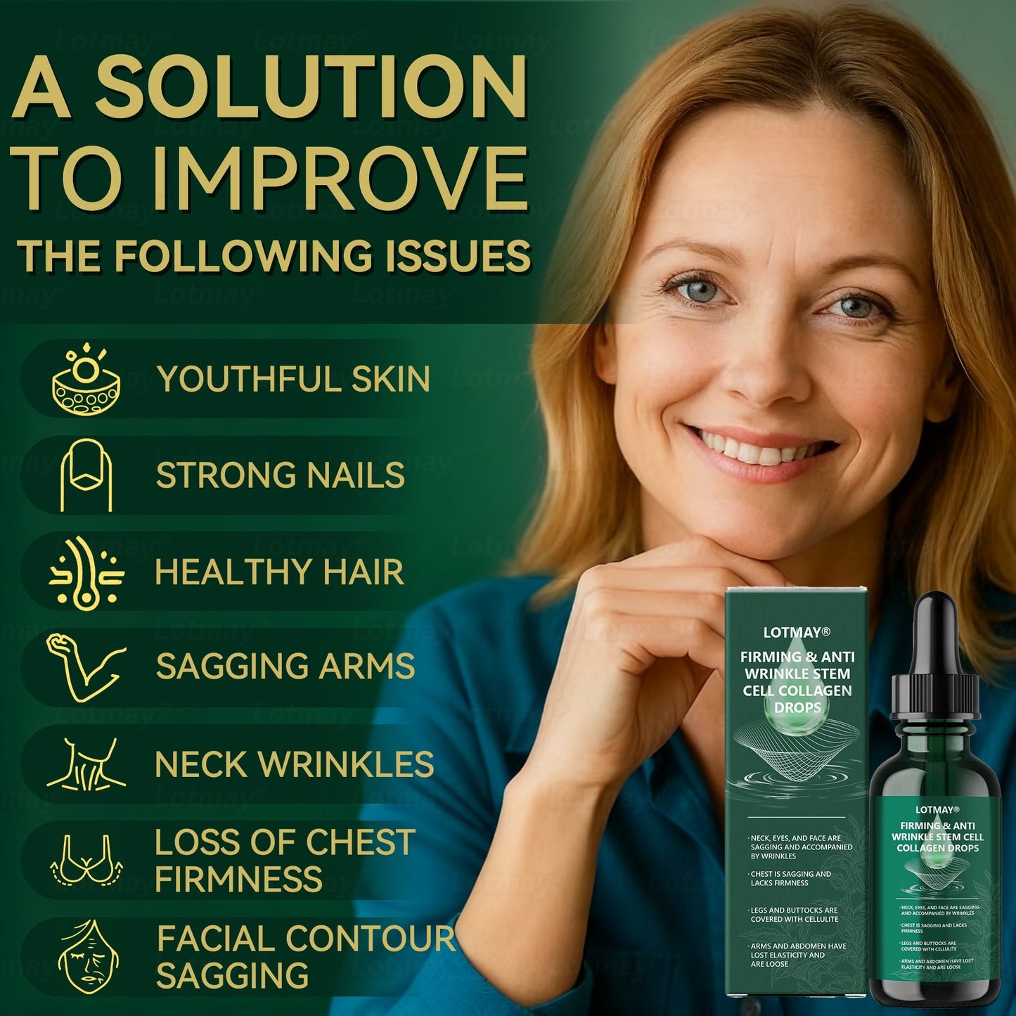 𝐋𝒐𝒕𝐦𝐚𝐲®𝐅𝐢𝐫𝐦𝐢𝐧𝐠 & 𝐀𝐧𝐭𝐢-𝐖𝐫𝐢𝐧𝐤𝐥𝐞 𝐒𝐭𝐞𝐦 𝐂𝐞𝐥𝐥 𝐂𝐨𝐥𝐥𝐚𝐠𝐞𝐧 𝐃𝐫𝐨𝐩𝐬 (𝐋𝐢𝐟𝐭 & 𝐅𝐢𝐫𝐦 𝐋𝐨𝐨𝐬𝐞 𝐒𝐤𝐢𝐧 𝐚𝐧𝐝 𝐑𝐞𝐝𝐮𝐜𝐞 𝐖𝐫𝐢𝐧𝐤𝐥𝐞 𝐅𝐨𝐫𝐦𝐚𝐭𝐢𝐨𝐧)- ⭐️